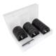GloboStar® 79557 ΣΕΤ 3 Διακοσμητικών Realistic Κεριών Παραφίνης με LED Εφέ Κινούμενης Φλόγας - Μπαταρίας & Ασύρματο Χειριστήριο IR Μαύρα με Ασημένιες Ρίγες Θερμό Λευκό 3000K Dimmable GloboStar® 79557 ΣΕΤ 3 Διακοσμητικών Realistic Κεριών Παραφίνης με LED Εφέ Κινούμενης Φλόγας - Μπαταρίας & Ασύρματο Χειριστήριο IR Μαύρα με Ασημένιες Ρίγες Θερμό Λευκό 3000K Dimmable