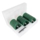 GloboStar® 79560 ΣΕΤ 3 Διακοσμητικών Realistic Κεριών Παραφίνης με LED Εφέ Κινούμενης Φλόγας - Μπαταρίας & Ασύρματο Χειριστήριο IR Πράσινα με Ασημένιες Ρίγες Θερμό Λευκό 3000K Dimmable GloboStar® 79560 ΣΕΤ 3 Διακοσμητικών Realistic Κεριών Παραφίνης με LED Εφέ Κινούμενης Φλόγας - Μπαταρίας & Ασύρματο Χειριστήριο IR Πράσινα με Ασημένιες Ρίγες Θερμό Λευκό 3000K Dimmable