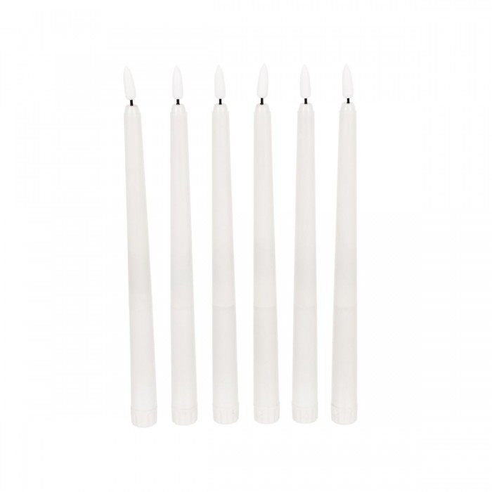 GloboStar® 79563 ΣΕΤ 6 Διακοσμητικών Realistic Κεριών Κηροπηγίου με LED Εφέ Κινούμενης Φλόγας - Μπαταρίας & Ασύρματο Χειριστήριο IR Θερμό Λευκό 2700K Dimmable GloboStar® 79563 ΣΕΤ 6 Διακοσμητικών Realistic Κεριών Κηροπηγίου με LED Εφέ Κινούμενης Φλόγας - Μπαταρίας & Ασύρματο Χειριστήριο IR Θερμό Λευκό 2700K Dimmable