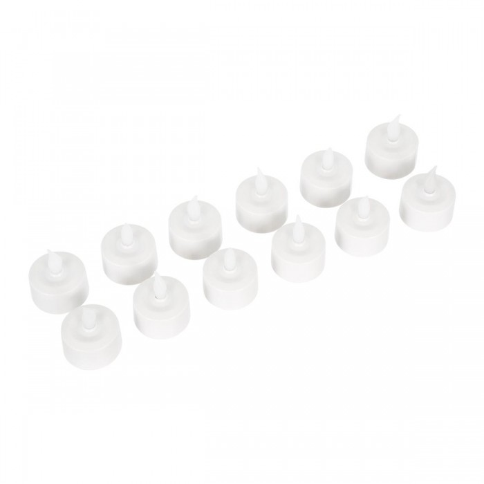 GloboStar® 79565 ΣΕΤ 12 Διακοσμητικών Realistic Κεριών με LED Εφέ Κινούμενης Φλόγας - με Ενσωματωμένη Μπαταρία - Επαναφορτιζόμενα & Βάση Φόρτισης Θερμό Λευκό 2700K