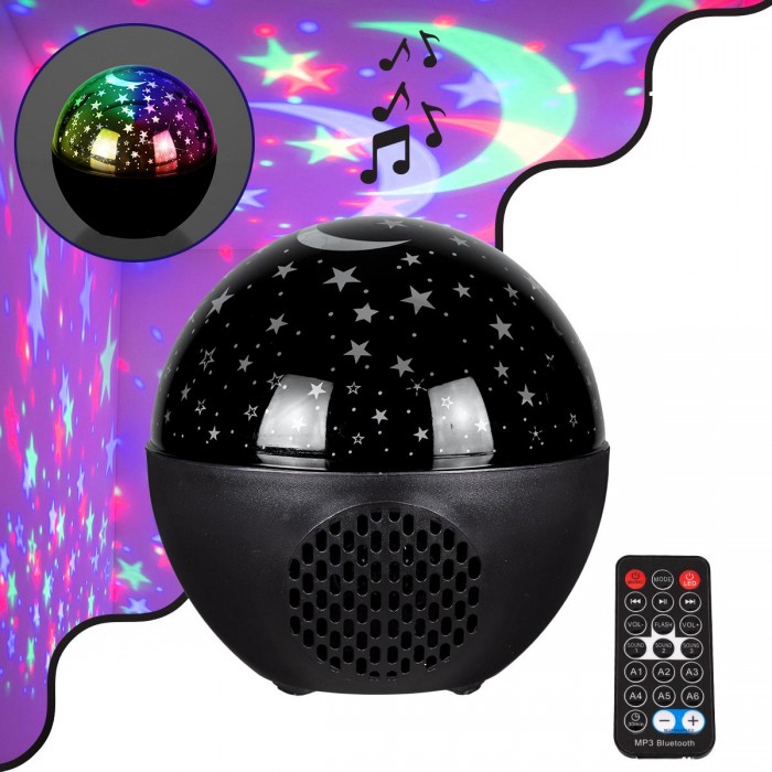 GloboStar® 79599 Επιτραπέζιο Διακοσμητικό Φωτιστικό Ειδικών Εφε NIGHT SKY STARS LED 10W DC 5V 2200mAh Επαναφορτιζόμενο με Bluetooth Speaker - Sound Activated - Καλώδιο Τροφοδοσίας USB και Ασύρματο Χειριστήριο RF 2.4Ghz Πολύχρωμo RGB Dimmable GloboStar® 79599 Επιτραπέζιο Διακοσμητικό Φωτιστικό Ειδικών Εφε NIGHT SKY STARS LED 10W DC 5V 2200mAh Επαναφορτιζόμενο με Bluetooth Speaker - Sound Activated - Καλώδιο Τροφοδοσίας USB και Ασύρματο Χειριστήριο RF 2.4Ghz Πολύχρωμo RGB Dimmable