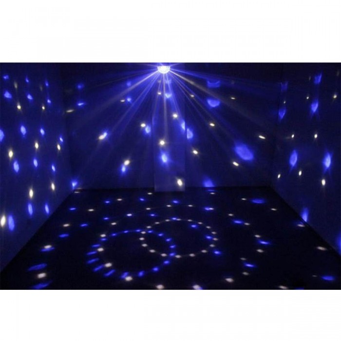 GloboStar® 79601-1 LED Party Disco Μπάλα με Περιστρεφόμενα Φωτορυθμικά Εφέ Πολύχρωμη RGB 15W με Sound Control Activated Εφέ και με Ασύρματο Χειριστήριο AC 230V IP20 Μ11 x Π8.6 x Υ13cm GloboStar® 79601-1 LED Party Disco Μπάλα με Περιστρεφόμενα Φωτορυθμικά Εφέ Πολύχρωμη RGB 15W με Sound Control Activated Εφέ και με Ασύρματο Χειριστήριο AC 230V IP20 Μ11 x Π8.6 x Υ13cm
