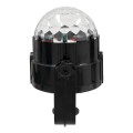 GloboStar® 79601-1 LED Party Disco Μπάλα με Περιστρεφόμενα Φωτορυθμικά Εφέ Πολύχρωμη RGB 15W με Sound Control Activated Εφέ και με Ασύρματο Χειριστήριο AC 230V IP20 Μ11 x Π8.6 x Υ13cm