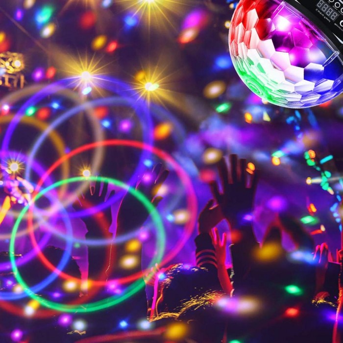 GloboStar® 79602 LED Party Disco Μπάλα με Περιστρεφόμενα Φωτορυθμικά Εφέ Πολύχρωμη RGB DMX512 20W με Sound Control Activated Εφέ και με Ασύρματο Χειριστήριο AC 230V IP20 Φ17 x Υ15cm GloboStar® 79602 LED Party Disco Μπάλα με Περιστρεφόμενα Φωτορυθμικά Εφέ Πολύχρωμη RGB DMX512 20W με Sound Control Activated Εφέ και με Ασύρματο Χειριστήριο AC 230V IP20 Φ17 x Υ15cm