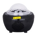 GloboStar® 79603 Μαύρο Επιτραπέζιο Διακοσμητικό Φωτιστικό Ειδικών Εφε NIGHT SKY GALAXY 3D LED 10W DC 5V 2200mAh Επαναφορτιζόμενο με Bluetooth Speaker - Sound Activated - Καλώδιο Τροφοδοσίας USB και Ασύρματο Χειριστήριο RF 2.4Ghz Πολύχρωμo RGB Dimmable
