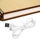 GloboStar® 79635 Vintage Ξύλινο Επιτραπέζιο Διακοσμητικό Φωτιστικό XL Βιβλίο LED SMD 4W 350lm DC 5V 2000mAh Επαναφορτιζόμενο με Καλώδιο Τροφοδοσίας USB Θερμό Λευκό 3000K 21.5 x 16.5 x 2.2cm GloboStar® 79635 Vintage Ξύλινο Επιτραπέζιο Διακοσμητικό Φωτιστικό XL Βιβλίο LED SMD 4W 350lm DC 5V 2000mAh Επαναφορτιζόμενο με Καλώδιο Τροφοδοσίας USB Θερμό Λευκό 3000K 21.5 x 16.5 x 2.2cm