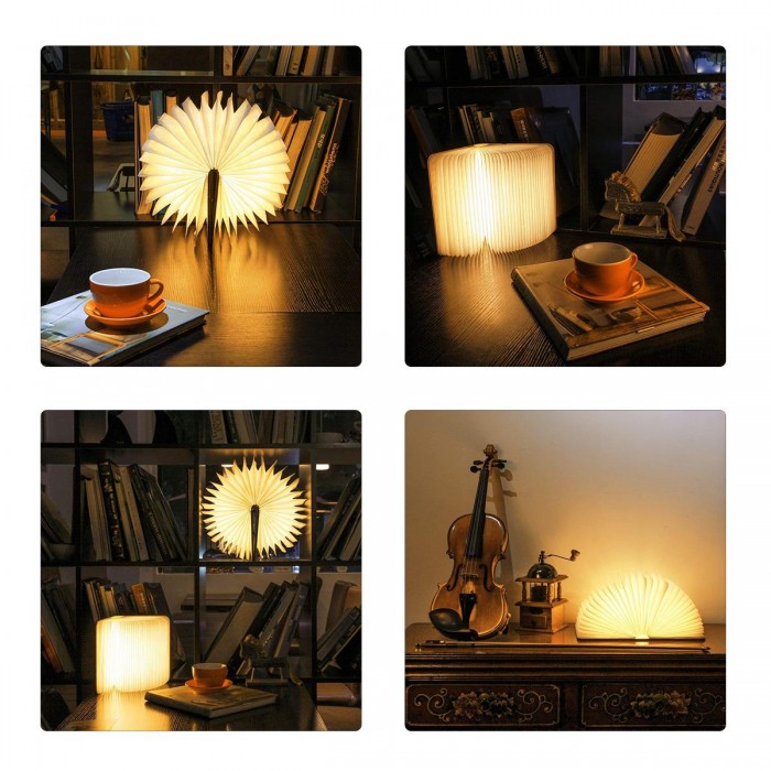 GloboStar® 79635 Vintage Ξύλινο Επιτραπέζιο Διακοσμητικό Φωτιστικό XL Βιβλίο LED SMD 4W 350lm DC 5V 2000mAh Επαναφορτιζόμενο με Καλώδιο Τροφοδοσίας USB Θερμό Λευκό 3000K 21.5 x 16.5 x 2.2cm GloboStar® 79635 Vintage Ξύλινο Επιτραπέζιο Διακοσμητικό Φωτιστικό XL Βιβλίο LED SMD 4W 350lm DC 5V 2000mAh Επαναφορτιζόμενο με Καλώδιο Τροφοδοσίας USB Θερμό Λευκό 3000K 21.5 x 16.5 x 2.2cm