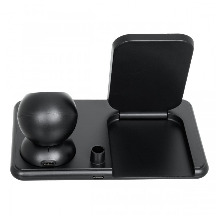 GloboStar® 79699 Επιτραπέζια Σταθερή Βάση Ασύρματης Φόρτισης Fast Charging για Κινητά - Earphones - Smart Watches - Pencil 4 Καναλιών - 1 Channel 15W Max (Phone) - 2 Channel 3W (Airpod) - 3 Channel 2W (Watch) - 4 Channel 2W (Pencil) GloboStar® 79699 Επιτραπέζια Σταθερή Βάση Ασύρματης Φόρτισης Fast Charging για Κινητά - Earphones - Smart Watches - Pencil 4 Καναλιών - 1 Channel 15W Max (Phone) - 2 Channel 3W (Airpod) - 3 Channel 2W (Watch) - 4 Channel 2W (Pencil)