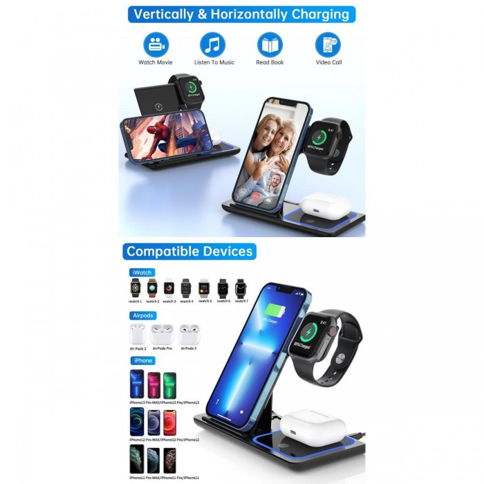 GloboStar® 79706 Επιτραπέζια Σταθερή Βάση Ασύρματης Φόρτισης Fast Charging για Κινητά - Earphones - Smart Watches 15W Max - Λευκό GloboStar® 79706 Επιτραπέζια Σταθερή Βάση Ασύρματης Φόρτισης Fast Charging για Κινητά - Earphones - Smart Watches 15W Max - Λευκό