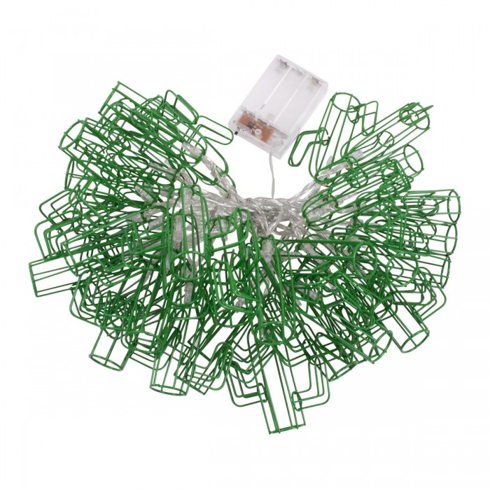 79802 Διακοσμητική Γιρλάντα Green Cactus 6 Μέτρα με Διακόπτη On/Off - 40 LED 4W με Μπαταρίες 3xAA & Διάφανο Καλώδιο IP20 Ψυχρό Λευκό 6000K Μ6m 79802 Διακοσμητική Γιρλάντα Green Cactus 6 Μέτρα με Διακόπτη On/Off - 40 LED 4W με Μπαταρίες 3xAA & Διάφανο Καλώδιο IP20 Ψυχρό Λευκό 6000K Μ6m