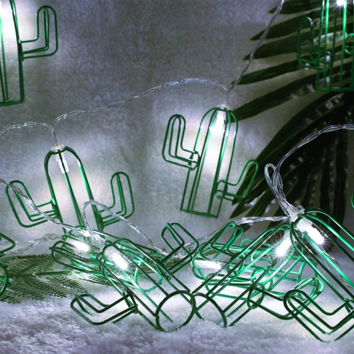 79802 Διακοσμητική Γιρλάντα Green Cactus 6 Μέτρα με Διακόπτη On/Off - 40 LED 4W με Μπαταρίες 3xAA & Διάφανο Καλώδιο IP20 Ψυχρό Λευκό 6000K Μ6m 79802 Διακοσμητική Γιρλάντα Green Cactus 6 Μέτρα με Διακόπτη On/Off - 40 LED 4W με Μπαταρίες 3xAA & Διάφανο Καλώδιο IP20 Ψυχρό Λευκό 6000K Μ6m