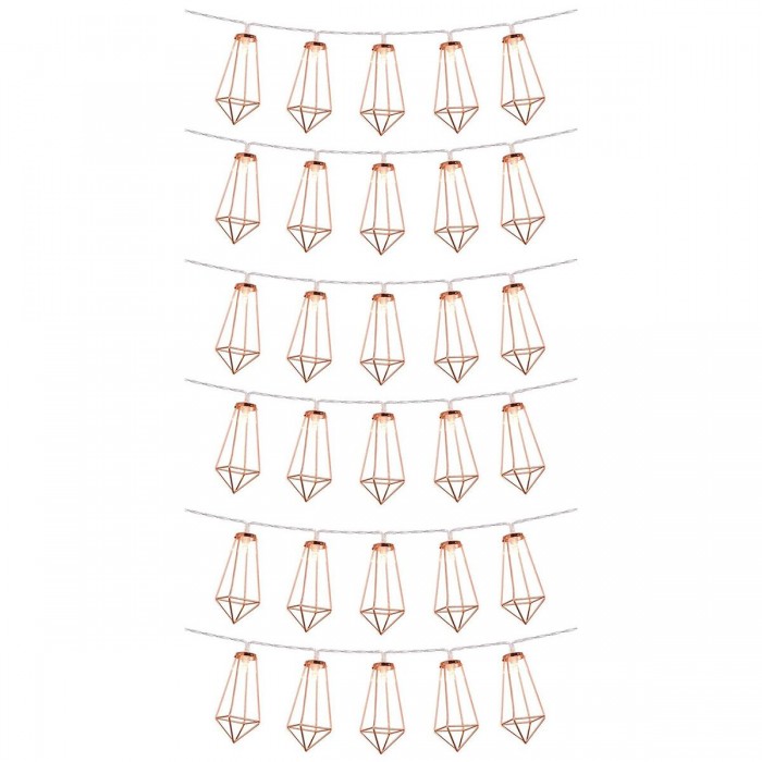 79805 Διακοσμητική Γιρλάντα Bronze Cone 4 Μέτρα με Διακόπτη On/Off - 30 LED 3W με Μπαταρίες 3xAA & Διάφανο Καλώδιο IP20 Θερμό Λευκό 2700K Μ4m 79805 Διακοσμητική Γιρλάντα Bronze Cone 4 Μέτρα με Διακόπτη On/Off - 30 LED 3W με Μπαταρίες 3xAA & Διάφανο Καλώδιο IP20 Θερμό Λευκό 2700K Μ4m