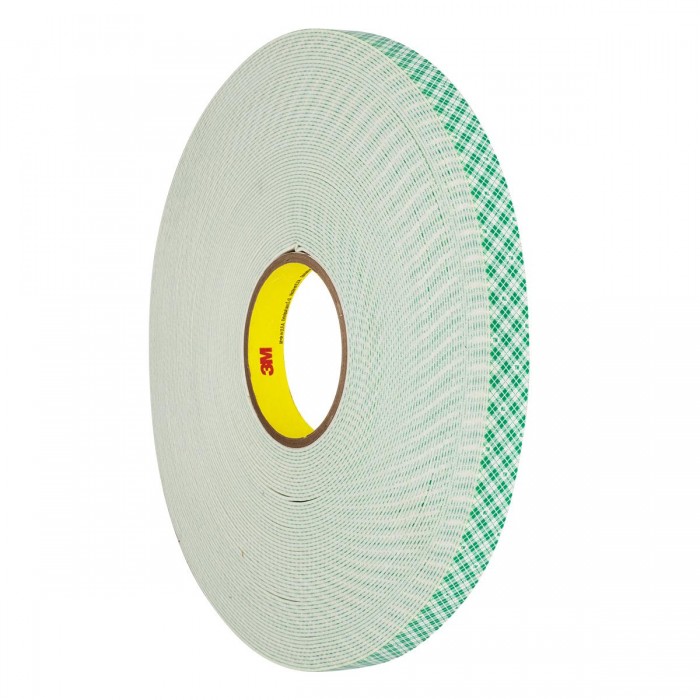 GloboStar® 79957 3M 4026 Original Foam Αυτοκόλλητη Ταινία Διπλής Όψης Π19mm x Μ33 Μέτρα