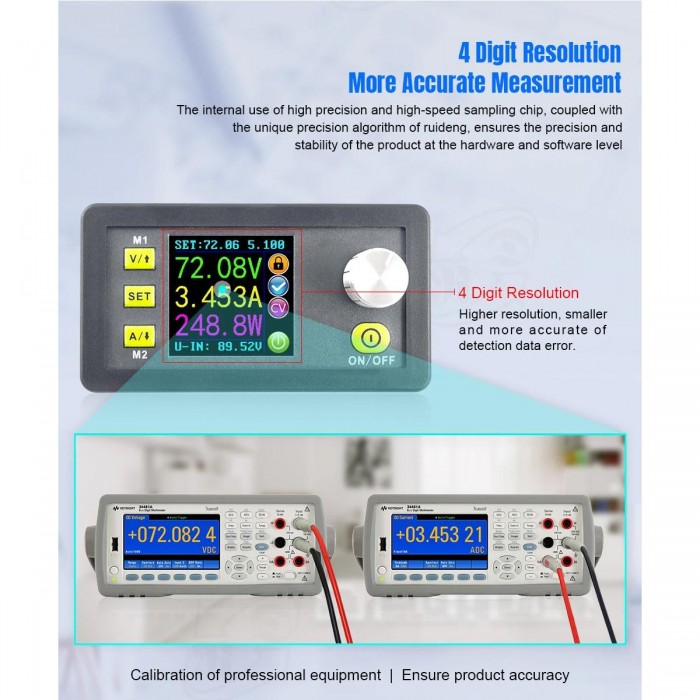 GloboStar® 79984 DPS5020-USB-BT Ψηφιακό Δοκιμαστικό Εργαλείο Ηλεκτρονικού/Τεχνικού Τμήματος Ρυθμιζόμενης Τάσης & Ampere - Βολτόμετρο/Αμπερόμετρο/Βατόμετρο Μετατροπέας με LCD Οθόνη Max Output 0-20A/DC 0-50V/0-1000W με Micro USB & Βluetooth APP GloboStar® 79984 DPS5020-USB-BT Ψηφιακό Δοκιμαστικό Εργαλείο Ηλεκτρονικού/Τεχνικού Τμήματος Ρυθμιζόμενης Τάσης & Ampere - Βολτόμετρο/Αμπερόμετρο/Βατόμετρο Μετατροπέας με LCD Οθόνη Max Output 0-20A/DC 0-50V/0-1000W με Micro USB & Βluetooth APP
