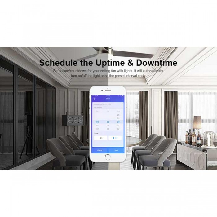 GloboStar® 80012 SONOFF iFan03-R2 - Wi-Fi Smart Switch Ceiling Fan & Light Controller GloboStar® 80012 SONOFF iFan03-R2 - Wi-Fi Smart Switch Ceiling Fan & Light Controller