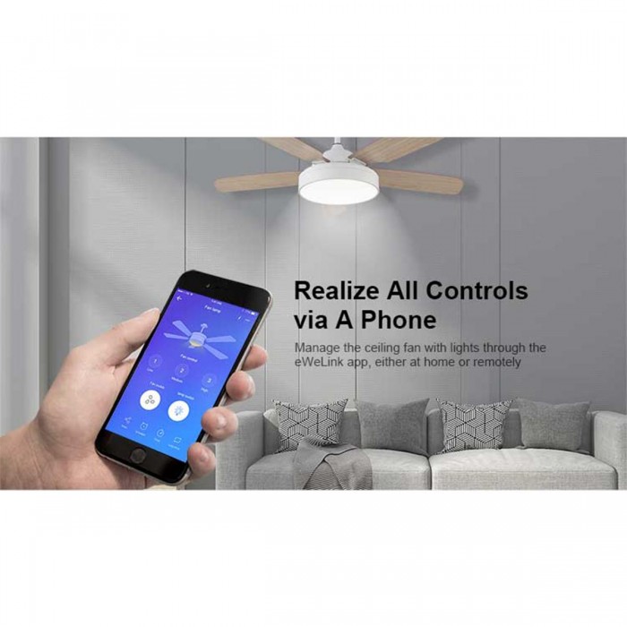 GloboStar® 80012 SONOFF iFan03-R2 - Wi-Fi Smart Switch Ceiling Fan & Light Controller GloboStar® 80012 SONOFF iFan03-R2 - Wi-Fi Smart Switch Ceiling Fan & Light Controller