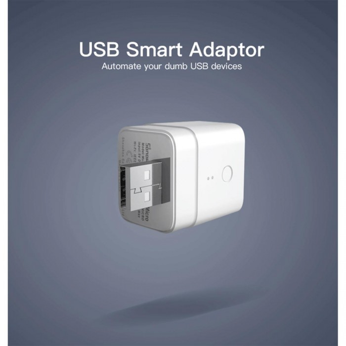 GloboStar® 80014 SONOFF MICRO-R2 - Wi-Fi Smart Switch 5V USB Smart Adaptor GloboStar® 80014 SONOFF MICRO-R2 - Wi-Fi Smart Switch 5V USB Smart Adaptor