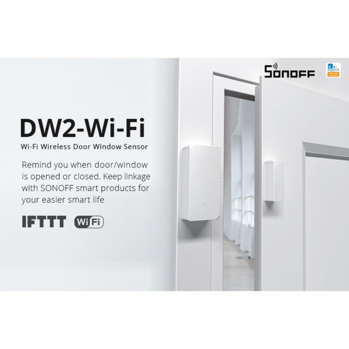 GloboStar® 80032 SONOFF DW2-R2 - Wi-Fi Wireless Door/Window Security Sensor GloboStar® 80032 SONOFF DW2-R2 - Wi-Fi Wireless Door/Window Security Sensor