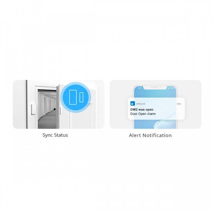 GloboStar® 80032 SONOFF DW2-R2 - Wi-Fi Wireless Door/Window Security Sensor GloboStar® 80032 SONOFF DW2-R2 - Wi-Fi Wireless Door/Window Security Sensor