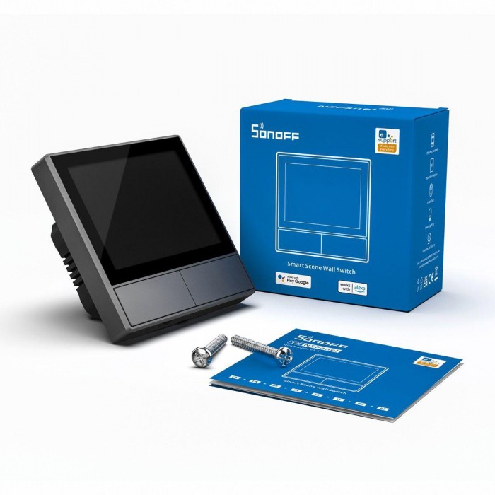 GloboStar® 80058 SONOFF NSPanel-R2-2022-EU - Wi-Fi Smart Scene Wall Switch(86/EU Type) - Integrated HMI Panel - Smart Temperature Control GloboStar® 80058 SONOFF NSPanel-R2-2022-EU - Wi-Fi Smart Scene Wall Switch(86/EU Type) - Integrated HMI Panel - Smart Temperature Control