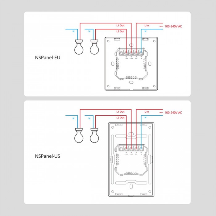 GloboStar® 80058 SONOFF NSPanel-R2-2022-EU - Wi-Fi Smart Scene Wall Switch(86/EU Type) - Integrated HMI Panel - Smart Temperature Control GloboStar® 80058 SONOFF NSPanel-R2-2022-EU - Wi-Fi Smart Scene Wall Switch(86/EU Type) - Integrated HMI Panel - Smart Temperature Control