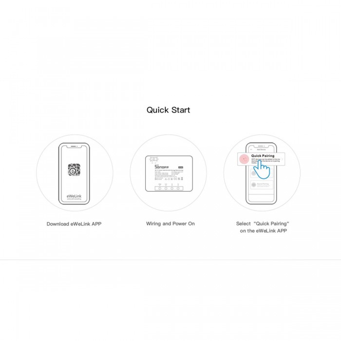 GloboStar® 80060 SONOFF POWR3 - Wi-Fi Smart High Power Switch - 25A/5500W