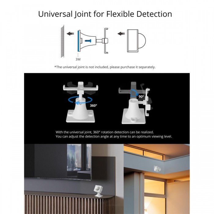 GloboStar® 80064 SONOFF PIR3-RF – Smart 433MHZ RF PIR Motion Sensor 6m/110° Detection GloboStar® 80064 SONOFF PIR3-RF – Smart 433MHZ RF PIR Motion Sensor 6m/110° Detection