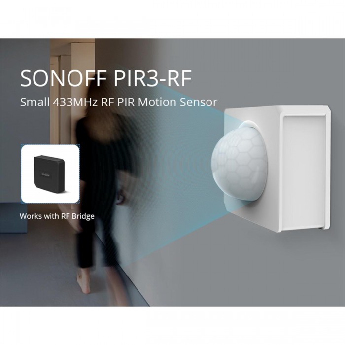 GloboStar® 80064 SONOFF PIR3-RF – Smart 433MHZ RF PIR Motion Sensor 6m/110° Detection GloboStar® 80064 SONOFF PIR3-RF – Smart 433MHZ RF PIR Motion Sensor 6m/110° Detection