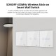 GloboStar® 80067 SONOFF T2EU3C-RF - 433MHz Wireless Smart Wall Touch Button Switch 3 Way - RF Series GloboStar® 80067 SONOFF T2EU3C-RF - 433MHz Wireless Smart Wall Touch Button Switch 3 Way - RF Series