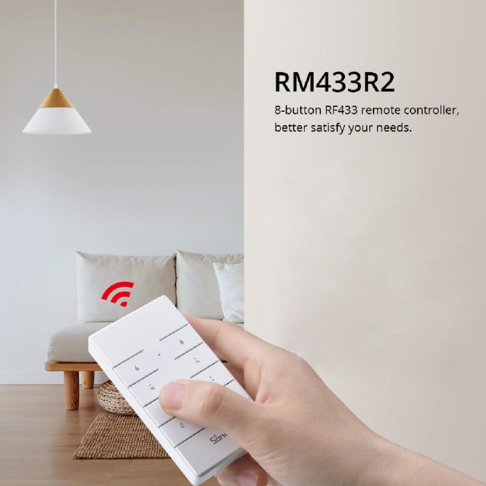 GloboStar® 80074 SONOFF RM433R2 - Remote Controller RF 433Mhz 8 Key (Battery Included) GloboStar® 80074 SONOFF RM433R2 - Remote Controller RF 433Mhz 8 Key (Battery Included)