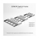 GloboStar® 80086 SONOFF SwitchMan M5-80 Wall Frame 4 Way - L29.9 X W8.6 X H1.48CM GloboStar® 80086 SONOFF SwitchMan M5-80 Wall Frame 4 Way - L29.9 X W8.6 X H1.48CM
