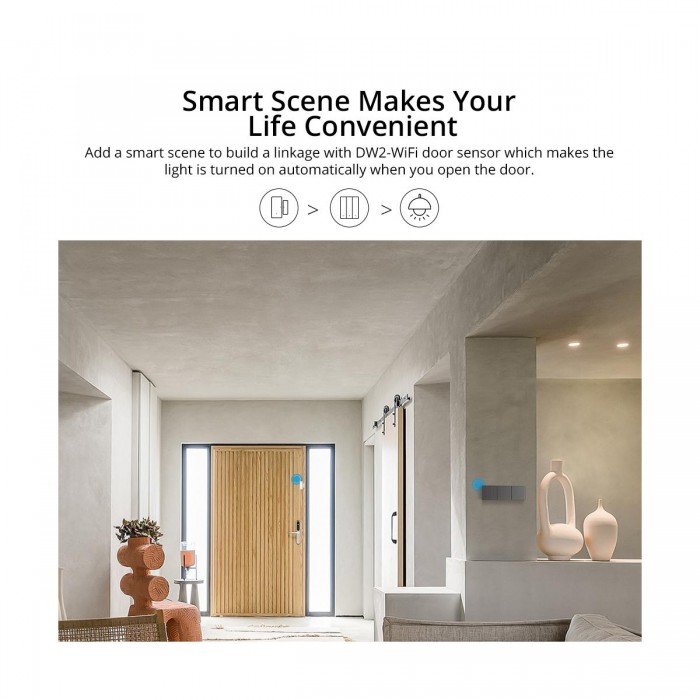 GloboStar® 80089 SONOFF M5-3C-80 SwitchMan Mechanical Smart Switch WiFi & Bluetooth AC 100-240V Max 6A 1320W (2A/Way) 3 Way GloboStar® 80089 SONOFF M5-3C-80 SwitchMan Mechanical Smart Switch WiFi & Bluetooth AC 100-240V Max 6A 1320W (2A/Way) 3 Way