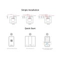 GloboStar® 80089 SONOFF M5-3C-80 SwitchMan Mechanical Smart Switch WiFi & Bluetooth AC 100-240V Max 6A 1320W (2A/Way) 3 Way