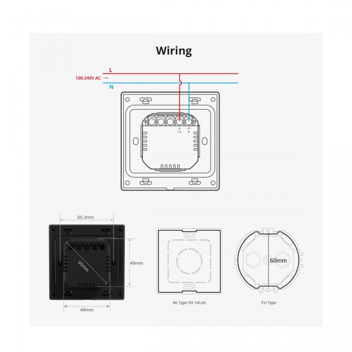 GloboStar® 80095 SONOFF NSPanel86PW Wi-Fi & Zigbee 3.0 Smart Scene Wall Switch (86/EU Type) - AC 100-240V - Integrated HMI Touch Panel - Smart Controller & Gateway for All Smart Devises GloboStar® 80095 SONOFF NSPanel86PW Wi-Fi & Zigbee 3.0 Smart Scene Wall Switch (86/EU Type) - AC 100-240V - Integrated HMI Touch Panel - Smart Controller & Gateway for All Smart Devises