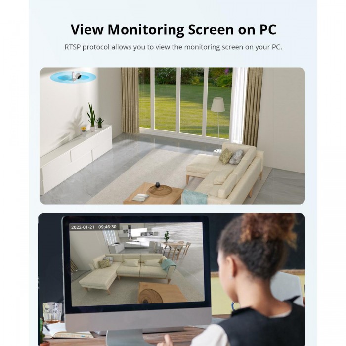 GloboStar® 80105 SONOFF S-CAM Slim Smart Home Security Camera WiFi 2.4GHz 1080P 130° Two Way Audio - Local & Cloud Storage - Nigh Vision - Motion Detection - Motion Alarm DC 5V 1A GloboStar® 80105 SONOFF S-CAM Slim Smart Home Security Camera WiFi 2.4GHz 1080P 130° Two Way Audio - Local & Cloud Storage - Nigh Vision - Motion Detection - Motion Alarm DC 5V 1A