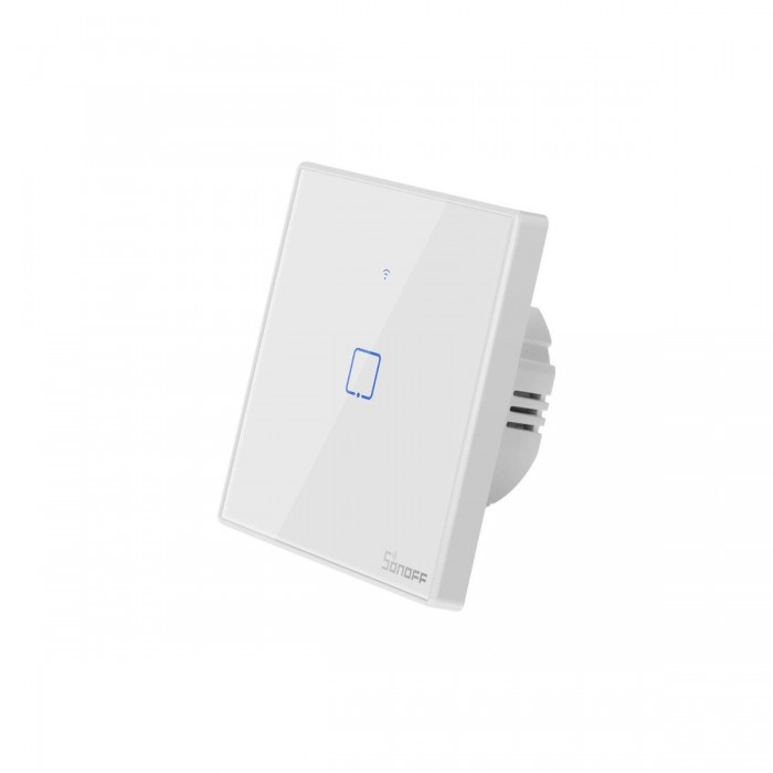 GloboStar® 80130 SONOFF T2EU1C-RF - 433MHz Wireless Smart Wall Touch Button Switch AC 100-240V Max 2A (2A/Way) 1 Way - RF Series GloboStar® 80130 SONOFF T2EU1C-RF - 433MHz Wireless Smart Wall Touch Button Switch AC 100-240V Max 2A (2A/Way) 1 Way - RF Series