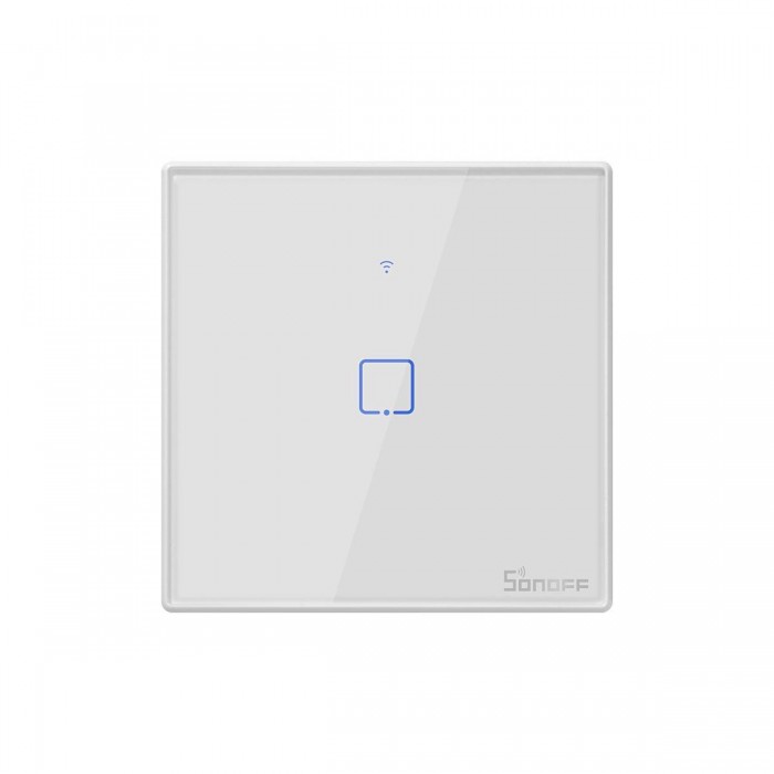GloboStar® 80130 SONOFF T2EU1C-RF - 433MHz Wireless Smart Wall Touch Button Switch AC 100-240V Max 2A (2A/Way) 1 Way - RF Series GloboStar® 80130 SONOFF T2EU1C-RF - 433MHz Wireless Smart Wall Touch Button Switch AC 100-240V Max 2A (2A/Way) 1 Way - RF Series