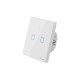 GloboStar® 80131 SONOFF T2EU2C-RF - 433MHz Wireless Smart Wall Touch Button Switch AC 100-240V Max 4A (2A/Way) 2 Way - RF Series GloboStar® 80131 SONOFF T2EU2C-RF - 433MHz Wireless Smart Wall Touch Button Switch AC 100-240V Max 4A (2A/Way) 2 Way - RF Series