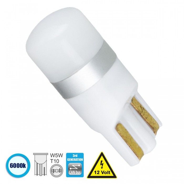 GloboStar® 81098 Λάμπα Αυτοκίνητου T10 W5W 3rd Generation Can-Bus Series LED 1 CREE XHP35 4W 564lm 360° DC 12V IP20 Ψυχρό Λευκό 6000K GloboStar® 81098 Λάμπα Αυτοκίνητου T10 W5W 3rd Generation Can-Bus Series LED 1 CREE XHP35 4W 564lm 360° DC 12V IP20 Ψυχρό Λευκό 6000K