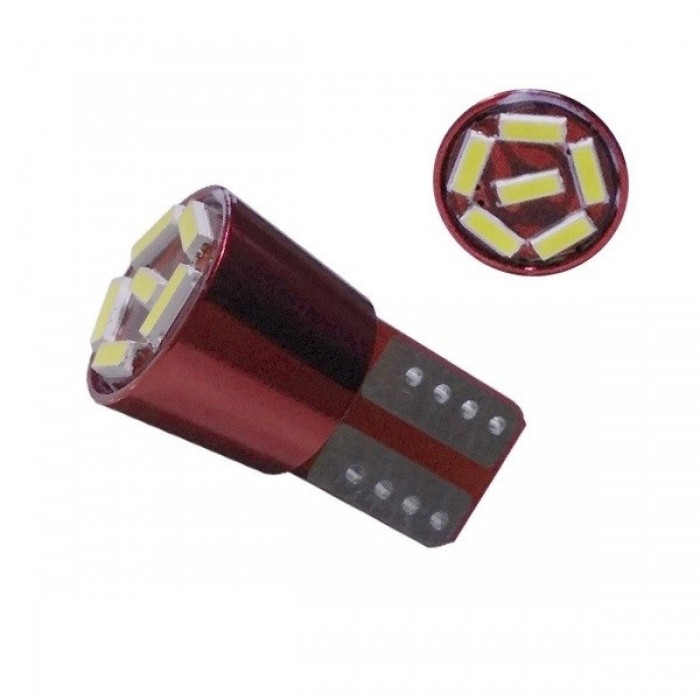 Λαμπτήρας LED T10 6 SMD 4014 Can Bus Ψυχρό Λευκό GloboStar 81107 Λαμπτήρας LED T10 6 SMD 4014 Can Bus Ψυχρό Λευκό GloboStar 81107