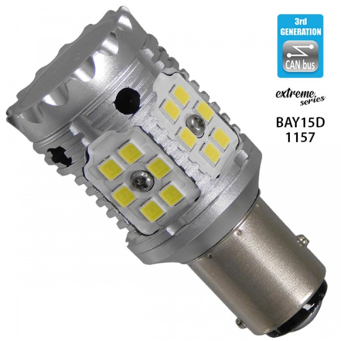 Λαμπτήρας LED Extreme Series Can-Bus 3ης Γενιάς με βάση 1157 28W 12v Ψυχρό Λευκό 6000k GloboStar 81236 Λαμπτήρας LED Extreme Series Can-Bus 3ης Γενιάς με βάση 1157 28W 12v Ψυχρό Λευκό 6000k GloboStar 81236
