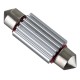GloboStar® 81318 Λάμπα Αυτοκίνητου 39mm FESTOON - C5W 2nd Generation Can-Bus Series LED 6 SMD 5630 4W 480lm 120° DC 12V IP20 Κόκκινο
