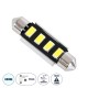 GloboStar® 81321 Λάμπα Αυτοκινήτου LED 42mm FESTOON - C5W 2rd Generation Can-Bus Series 4xSMD5630 2W 300lm 120° DC 12-16V IP20 Μ4.2 x Π1.2 x Υ1.2cm Ψυχρό Λευκό 6000K GloboStar® 81321 Λάμπα Αυτοκινήτου LED 42mm FESTOON - C5W 2rd Generation Can-Bus Series 4xSMD5630 2W 300lm 120° DC 12-16V IP20 Μ4.2 x Π1.2 x Υ1.2cm Ψυχρό Λευκό 6000K