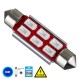 GloboStar® 81323 Λάμπα Αυτοκίνητου 42mm FESTOON - C5W 2nd Generation Can-Bus Series LED 6 SMD 5630 4W 480lm 120° DC 12V IP20 Μπλε GloboStar® 81323 Λάμπα Αυτοκίνητου 42mm FESTOON - C5W 2nd Generation Can-Bus Series LED 6 SMD 5630 4W 480lm 120° DC 12V IP20 Μπλε