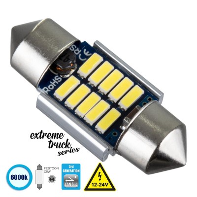 Λάμπες LED C5W Σωληνωτοί Can Bus
