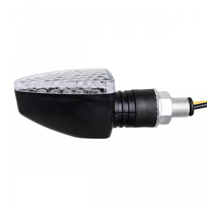 GloboStar® 81751 ΣΕΤ 2 x Φλάς Μοτοσυκλέτας Universal Triangle LED Diode 5W DC 12V Πορτοκαλί Αδιάβροχα IP65