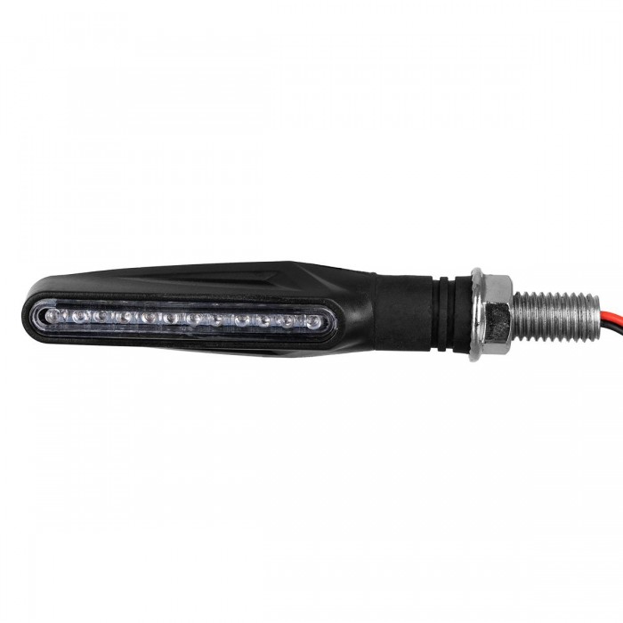 GloboStar® 81753 ΣΕΤ 2 x Φλάς Μοτοσυκλέτας Universal Line LED SMD 5050 5W DC 12V Πορτοκαλί Αδιάβροχα IP65