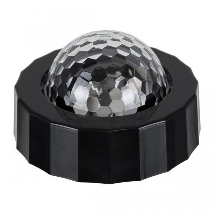 GloboStar® 81844 Φορητό Διακοσμητικό Φωτιστικό Ειδικών Φωτορυθμικών Εφέ PARTY Disco LED 3W DC 5V 300mAh Επαναφορτιζόμενο - Sound Activated - Καλώδιο Τροφοδοσίας USB - Βάση με Μαγνήτη - Πολύχρωμo RGB IP20 Μ7.5 x Π7.5 x Υ4.5cm