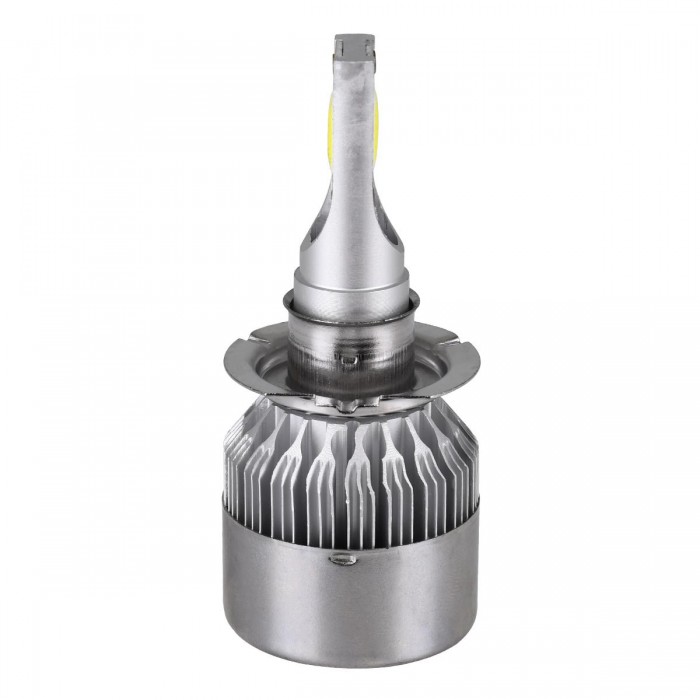 GloboStar® 82003 H7 C6 Line KIT Βασικού Φωτισμού Αυτοκινήτου & Φορτηγού 1st Generation Can-Bus Series LED CREE CXB COB 72W 7600lm DC 8-48V Αδιάβροχο IP65 Ψυχρό Λευκό 6000K