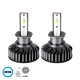 GloboStar® 82021 H3 F2 Line KIT Βασικού Φωτισμού Αυτοκινήτου & Φορτηγού 3rd Generation Can-Bus Series LED CREE CXB COB 100W 14000lm DC 9-32V Αδιάβροχο IP66 Ψυχρό Λευκό 6000K